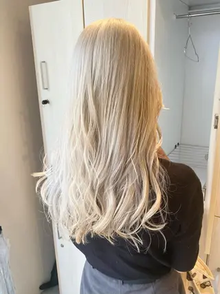 ロング カラー ハイトーン×似合わせ 🌱中川慎之介のヘアスタイル