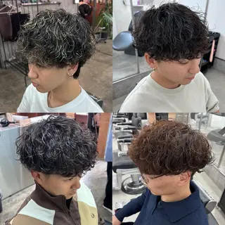 カラー パーマ メンズ 土岐 仁/メンズ専門 パーマ特化美容師🌀のヘアスタイル