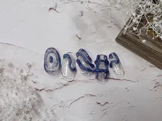 ミディアム ネイル ネイルPetit Ribbonのネイルデザイン