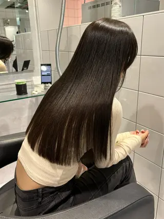 ロング カラー 表参道♡暗髪^ྀི 艶カラー♡アユミのヘアスタイル