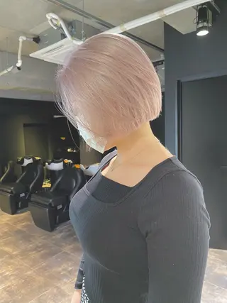 カラー DAO所属・anju/大阪/ ハイトーン/心斎橋のヘアスタイル