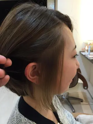 ショート カラー 🌙似合わせ🐈‍⬛ ケア✨又吉のヘアスタイル