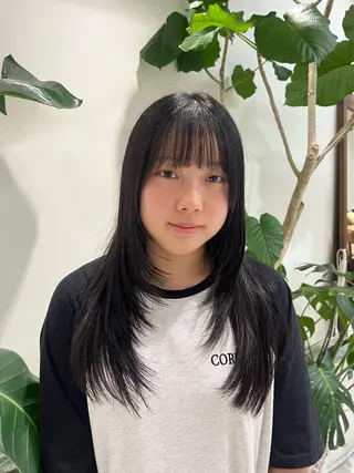 ロング ボブパーマ／アレンジ Onのヘアスタイル