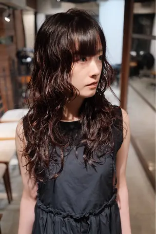 ロング カラー パーマ 【お洒落パーマ】 Elme　肥塚康汰郎のヘアスタイル