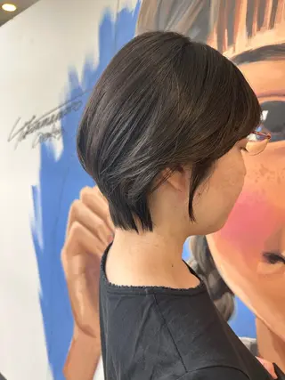 ショート ⟡.·mamiya 縮毛矯正/ヘアセットのヘアスタイル