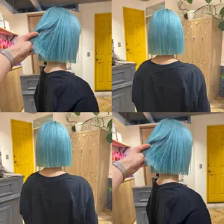 ショート カラー 艶カラー/韓国顔周り 🎀mamiのヘアスタイル