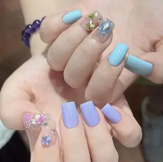 ネイル By moonネイル 🌷ワンホン/韓国風のネイルデザイン