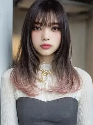 セミロング 生艶髪＆レイヤー🔔 渋谷お薦めNo.1✨のヘアスタイル