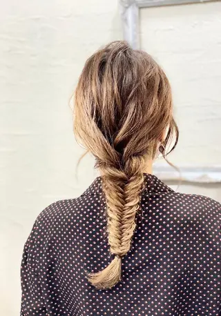 セミロング ヘアアレンジ Ruheplatz所属・HIKARI＠ Ruheplatzのヘアスタイル