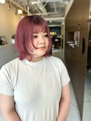 ミディアム カラー 透明感カラー/ 寺田千雅子のヘアスタイル