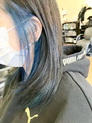 ロング カラー ヘアークルーズ ピースのヘアスタイル