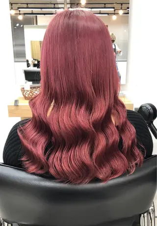 ミディアム カラー 難波/心斎橋/ボブ/ 髪質改善/ハイトーンのヘアスタイル