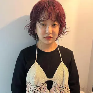 ショート カラー 舟橋耀/ブリーチカラ ー/レイヤーカットのヘアスタイル