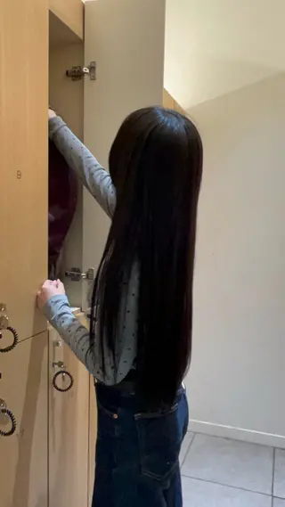 ロング カラー 佐々木 萌衣/ 髪質改善/つやカラーのヘアスタイル