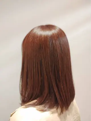 ミディアム カラー 林 玲美のヘアスタイル