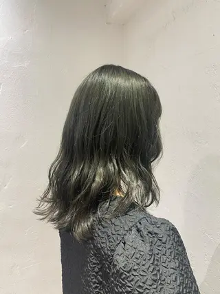 セミロング カラー ベージュ/アレンジ /横浜/杉本千夏のヘアスタイル