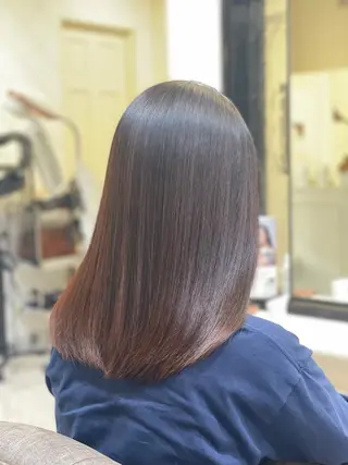 ミディアム 小島嵩人 縮毛矯正 髪質改善のヘアスタイル