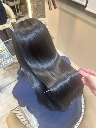 ロング 前髪/顔周り❣️ 縮毛矯正/おばかんのヘアスタイル