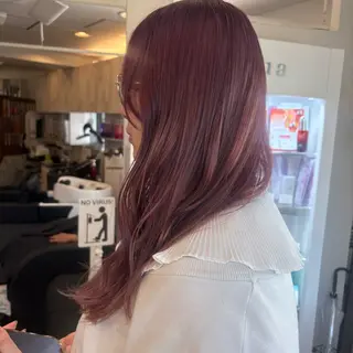 ロング MOLLASALON 浅香山店所属・髪質改善カラー 縮毛矯正🤍辻桃加のヘアスタイル