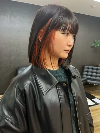 ショート カラー nono/パーマ /顔まわりカット🐈のヘアスタイル