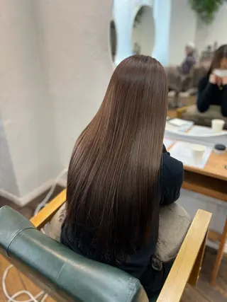 ロング 髪質改善/縮毛矯正/ 超高濃度水素ケアのヘアスタイル