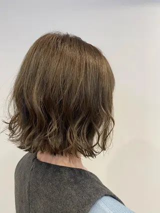 ミディアム カラー やました りの☁のヘアスタイル