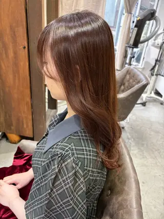 セミロング ショート・パーマ・デ ザインカラー/むつみのヘアスタイル