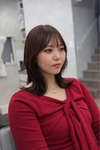 ミディアム ✨韓国ヘア✨ レイヤー✂️鎌倉楓麻のヘアスタイル