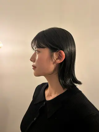 ミディアム ano @anomukuiのヘアスタイル