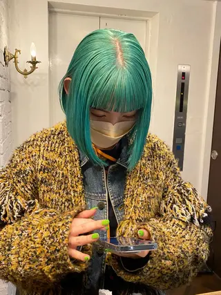 ミディアム カラー ヘアアレンジ 韓国ヘア×髪質 改善🇰🇷シオリのヘアスタイル