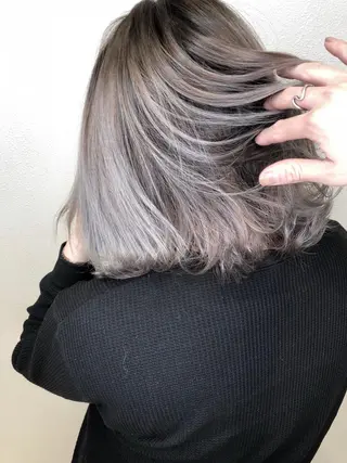 ミディアム カラー 海外風レイヤーカット 👑店長　平松　由のヘアスタイル