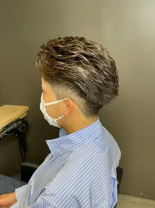 パーマ メンズ Le'a所属・渋谷/フェード/ 國分 翔のヘアスタイル