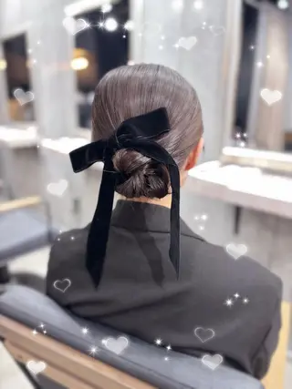 ロング ヘアアレンジ カット、縮毛矯正 モデル募集🎀あゆみのヘアスタイル