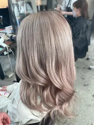 セミロング カラー 竹田 千紘のヘアスタイル