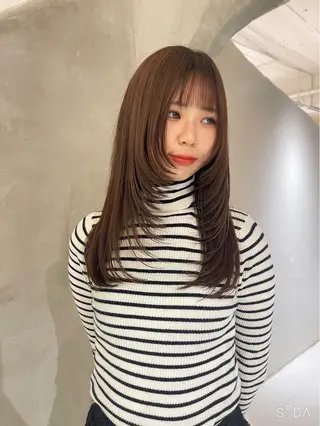 セミロング カラー 🌷横浜/レディ ース/ さくら🌷のヘアスタイル