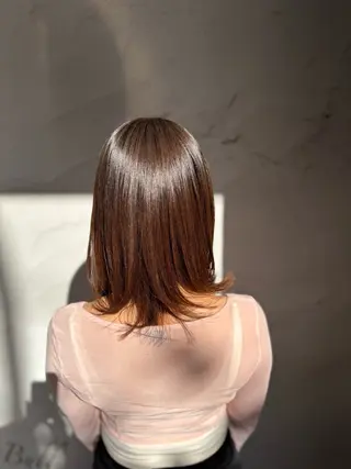 セミロング 猪瀬 純子のヘアスタイル