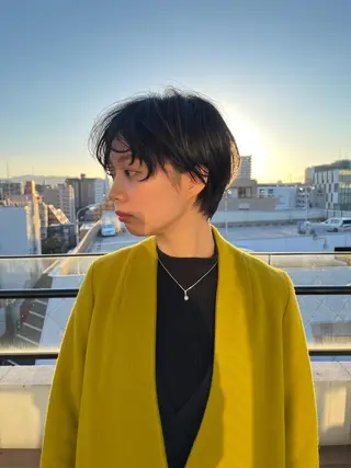 ショート カラー パーマ Libre×Reco所属・Libre 西野圭一のヘアスタイル