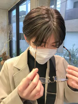 ショート rii-🩰 トレンド韓国ヘアのヘアスタイル