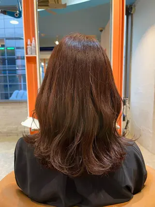 ミディアム カラー うしだ かおるのヘアスタイル