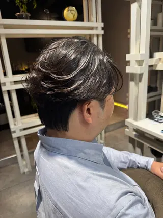 ミディアム パーマ メンズ Dxxxx III所属・女性目線の大人 メンズ*Ayakaのヘアスタイル