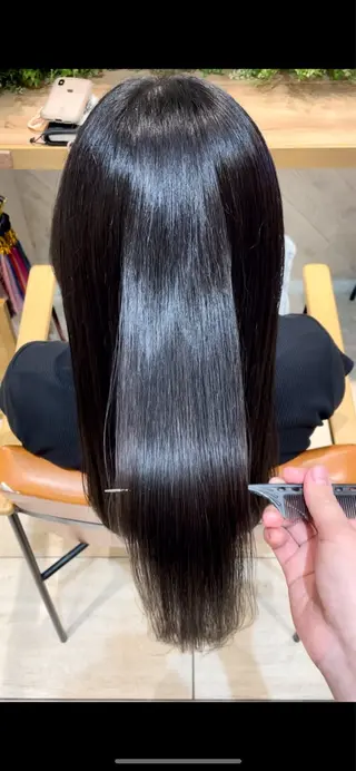 セミロング 横浜パーマ🌐 暖色カラー🍒もえかのヘアスタイル