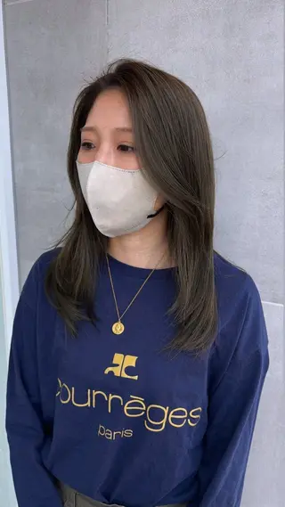 セミロング カラー hana/海外風ヘア /レイヤーカット🦋のヘアスタイル