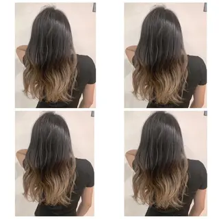 ロング カラー 京都大人女性ショート 徒歩1分/秋山のヘアスタイル