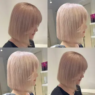 セミロング カラー youres hair 髪質改善トリートメント&ヘッドスパ  新宿三丁目店【ユアーズヘア】所属・🦋透明感カラー 👑NODOKA🦋のヘアスタイル