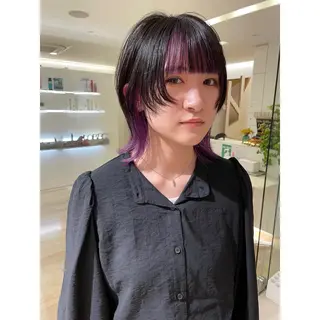 ミディアム カラー ブリーチ/レイヤー 🌻Mutsumiのヘアスタイル