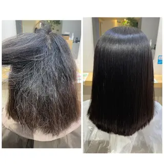 高難易度縮毛矯正　春日井　Soea(ソイア)所属・多久間 喬介のヘアスタイル