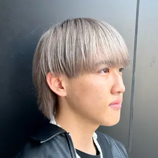 ショート カラー メンズ 【メンズパーマ特化】 🍏網中勇喜のヘアスタイル