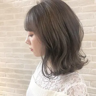 ミディアム カラー hair salon Ranun髪質改善のヘアスタイル
