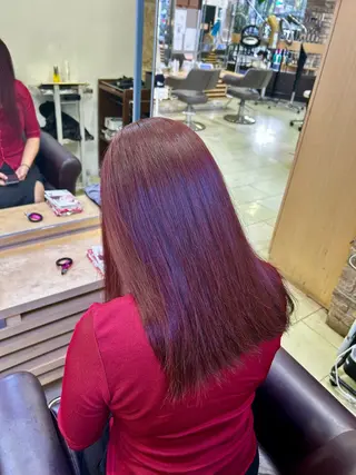 セミロング カラー airi🌺特殊ヘア /コーンロウ✨のヘアスタイル