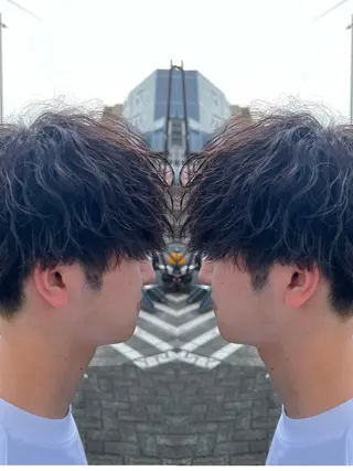 ミディアム 👑曲がる縮毛矯正 /パーマ👑ショウのヘアスタイル